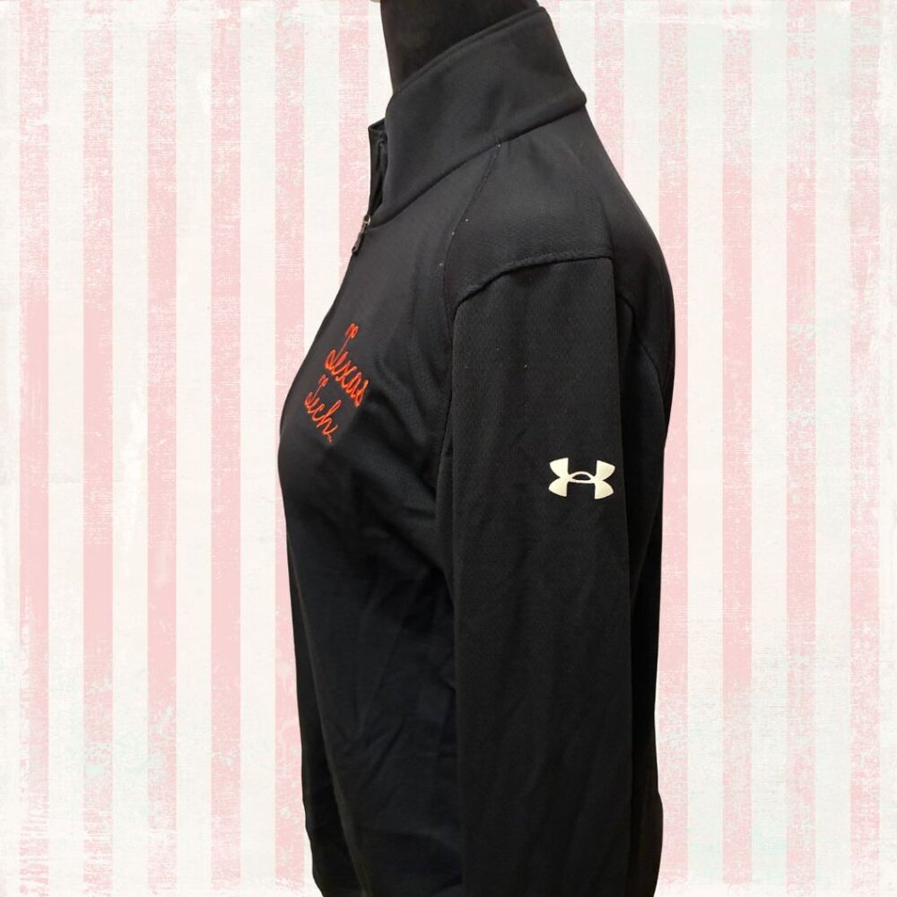 Under Armour Men's Grey Polo Black Trim Size Large Texas Tech - Picture 2 of 5